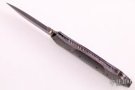 Folding Dagger - Damascus and Mammoth Ivory