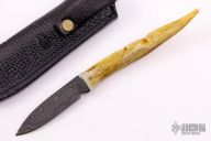 Damascus and Carved Stag 