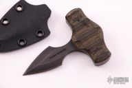 Push Dagger - Sculpted Black Micarta