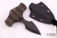 Push Dagger - Sculpted Black Micarta
