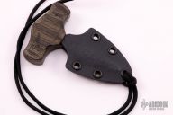 Push Dagger - Sculpted Black Micarta