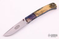 Mosaic Damascus and Mammoth Ivory Linerlock