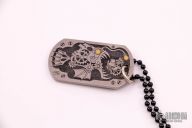 Steampunk Anglerfish Dogtag