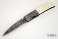 Damascus & Mammoth Ivory Folder