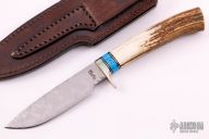Drop Point Hunter - Knapped Steel  