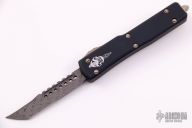 Microtech 419-16 Contoured UTX-70 Hellhound Tanto OTF with Damascus Blade  