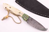 Damascus and Mammoth Ivory Hunter