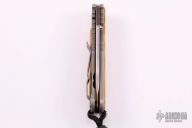 Small Sebenza w/ Box Elder Inlay and Bronze Damascus - 2000 Edition