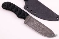 Etched Bowie with Black/Black Handles  