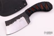 Forged Textured Cleaver with Black/Copper Satin Handles  