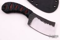 Forged Textured Cleaver with Black/Copper Satin Handles  