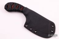 Forged Textured Cleaver with Black/Copper Satin Handles  