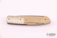 Damascus Mokume and Mammoth Linerlock