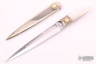 Engraved Mother Of Pearl Dagger