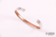 Silver and Copper Sport Cuff  