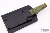 Damascus and Wood Fixed Blade