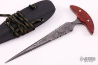 Damascus Push Dagger
