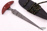 Damascus Push Dagger