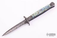 Damascus and Abalone Swing Guard Auto