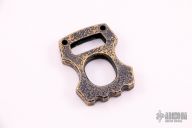 Toothy "Road Warrior" Brass Cypop .375" Hammered and Distressed