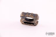 Toothy "Road Warrior" Brass Cypop .375" Hammered and Distressed