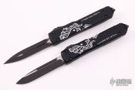 Ultratech OTF Automatic Knife Set - Dead Man's Hand