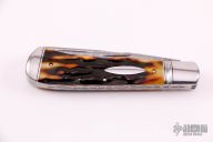 Large 2-Blade Trapper - Damascus and Stag