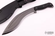 Kukri - Black w/ Chattanooga Leatherworks and Kydex Sheaths