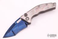 Medusa - Blued Damascus and Black Lip Pearl