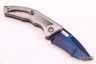 Medusa - Blued Damascus and Black Lip Pearl