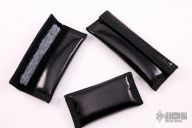 Bill's Custom Cases "No Tags" - Set of Three - Black Kid Skin w/ Grey Stuff Lining