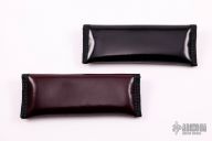 Bill's Custom Cases "No Tags" - Set of Two 7" - Burgundy Kid Skin w/ Grey Stuff Lining and Black Kid Skin with White Shearling Lining