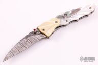 Damascus and Pearl Linerlock