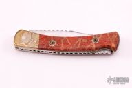 Mokume and Coral Lockback