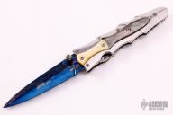 Damascus and Pearl Linerlock