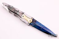 Damascus and Pearl Linerlock
