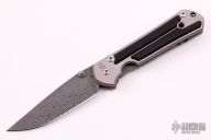 Large Sebenza 21 - Raindrop Damascus and Blackwood