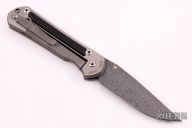 Large Sebenza 21 - Raindrop Damascus and Blackwood