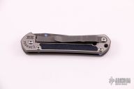 Small Sebenza Classic - Damascus and Leather Inlays