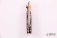 Paul Pocket Knife - Damascus and Stone