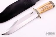 Model 12-11" Smithsonian Bowie - Engraved w/ Walrus Ivory