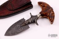 Damascus Push Dagger