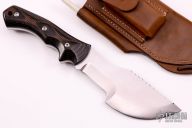 WSK - Black Linen and Natural Burlap Micarta