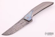 Tashi Bharucha Design Integral Flipper - Damasteel and Mokuti