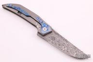 Tashi Bharucha Design Integral Flipper - Damasteel and Mokuti