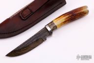 Stag Hunter w/ Birds Eye Damascus 