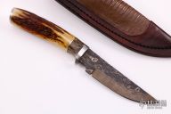 Stag Hunter w/ Birds Eye Damascus 