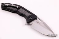 Medusa - Hand Ground Hand Rubbed Satin w/ Damascus inlays