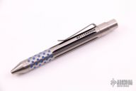 Captain Axel Fluted and Dotted Titanium Clicker Pen