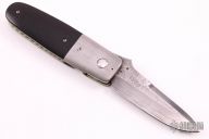 Damascus and Ebony Linerlock